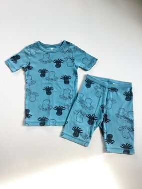 Tea Collection Blue Octopus Pajamas